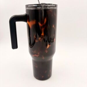 Hydrapeak Voyager 40oz Tumbler Artisan Collection Tortoise Black Insulated Mug
